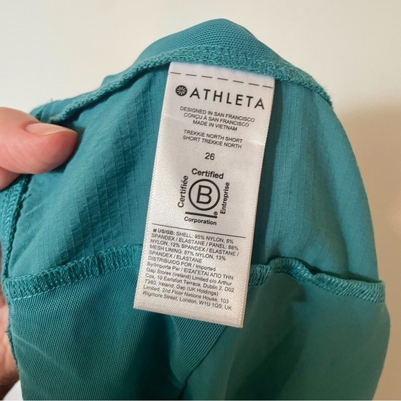 Athleta Women's Trekkie North Short Borealis Green Teal Plus Size 26 - Picture 10 of 11